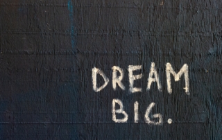 Dream Big text